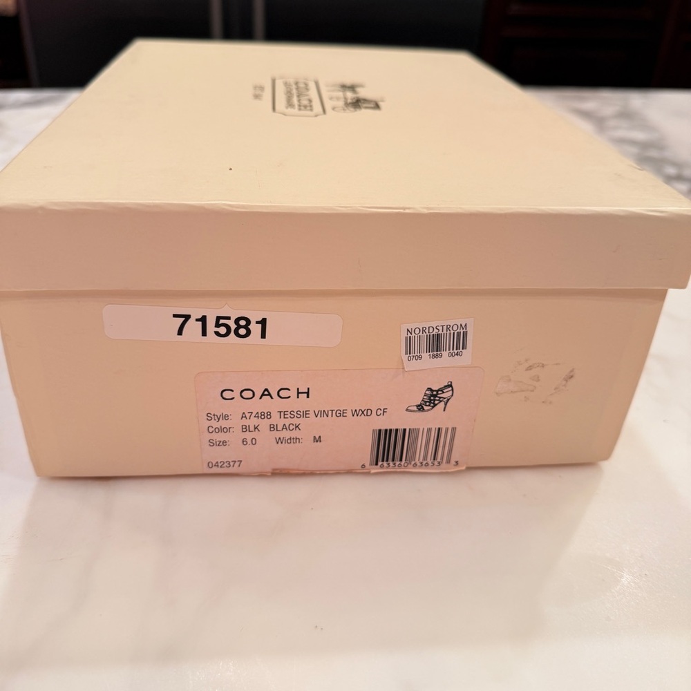 Coach Bootie Heels Tessie Vintage Women’s 6 - Picture 7 of 8